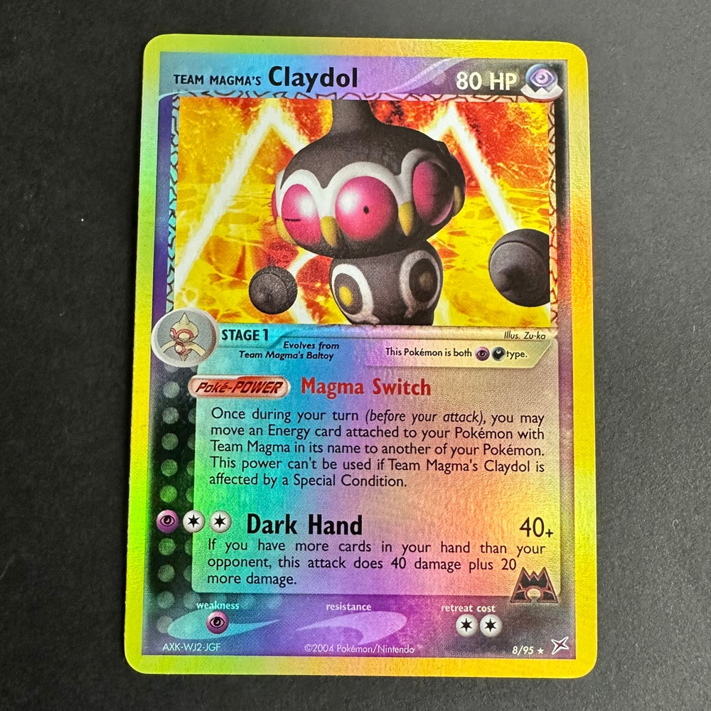 Pokemon TCG Team Magma's Claydol 8/95 EX Magma vs Aqua Reverse Holo NM